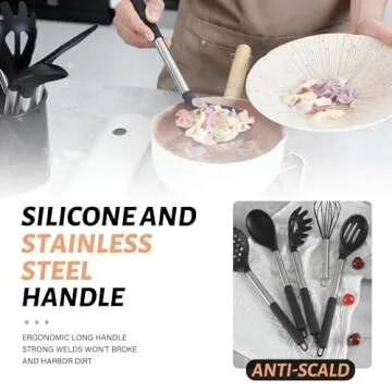 Hvygss 28-Piece Silicone Kitchen Utensil Set