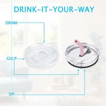 Sursip 30oz Insulated Mug/Tumbler With Lid and Straw,Stainless Steel Vacuum Tumbler,Keep Cold and Hot,BPA Free,Leak Proof,Dishwasher Safe,Car Holder,Gifts/Travel Mug/Coffee Tumbler(Whtie-1Pack)