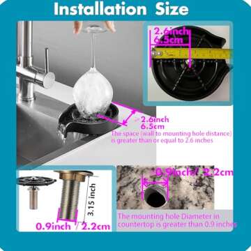 Effortless Kitchen Glass Rinser for Dry Drinkware