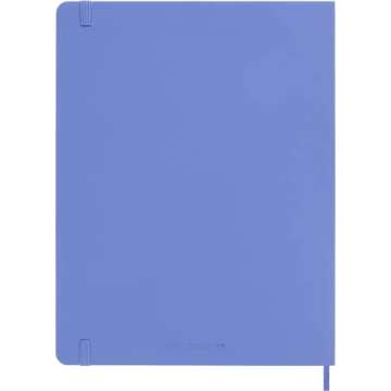 Moleskine Classic Notebook, Soft Cover, XL (7.5" x 9.5") Plain/Blank, Hydrangea Blue, 192 Pages
