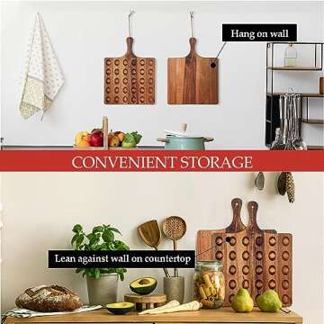 Gerrii Elegant Wooden Deviled Egg Platter for Entertaining