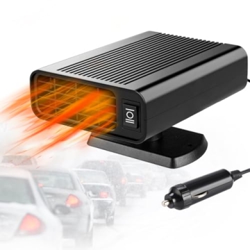 Car Heater, 12V Car Heaters for Vehicle, Portable Car Heater that Plug in Cigarette Lighter, 2 in 1 ...
