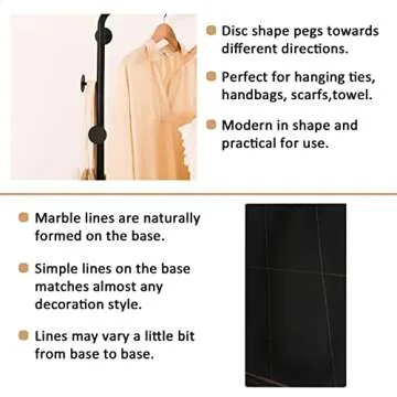 Sturdy Metal Coat Rack for Entryway - Sleek Design