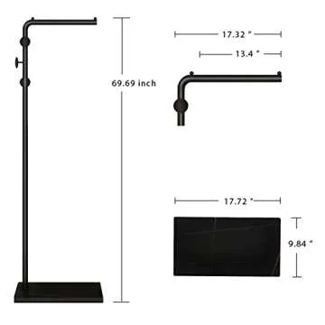 Sturdy Metal Coat Rack for Entryway - Sleek Design