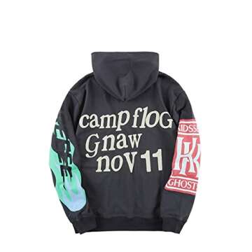 DONCARE Lucky I See Ghosts Hoodie Kids See Ghosts Men's West Rapper Grey Sweatshirt