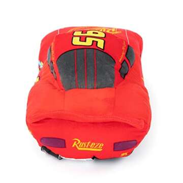 Disney Pixar Cars 3 Plush Stuffed Lightning Mcqueen Red Pillow Buddy - Kids Super Soft Polyester Microfiber, 17 inch (Official Disney Pixar Product)