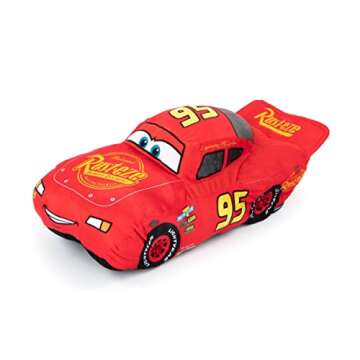 Disney Pixar Cars 3 Plush Stuffed Lightning Mcqueen Red Pillow Buddy - Kids Super Soft Polyester Microfiber, 17 inch (Official Disney Pixar Product)