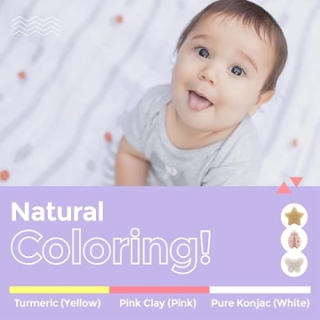 Natural Konjac Baby Sponges for Gentle Bathing