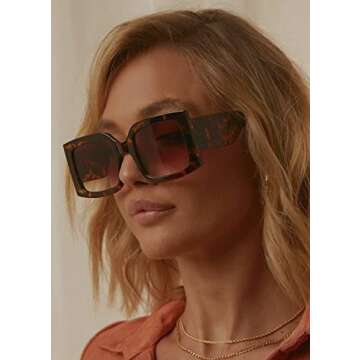 Trendy Oversized Aviator Sunglasses for Men and Women