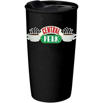 Silver Buffalo Friends Central Perk Logo Travel Mug 10 Ounces