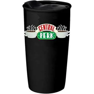 Silver Buffalo Friends Central Perk Logo Travel Mug 10 Ounces