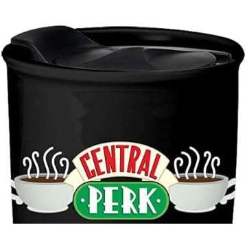 Silver Buffalo Friends Central Perk Logo Travel Mug 10 Ounces