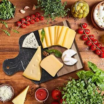 Coloch Marble & Acacia Wood Cutting Board for Serving