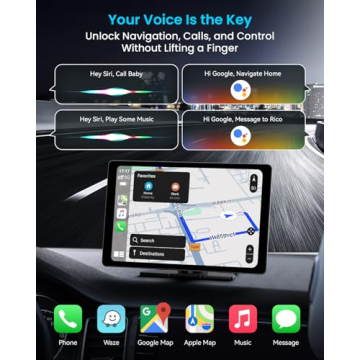 11 Inch Wireless Apple CarPlay Screen with 4K Dash Cam