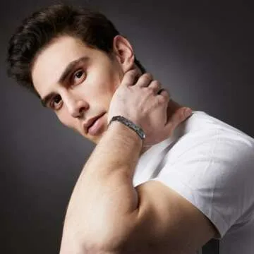 Men's 18K Gold Plated Link Chain Bracelet - Gift Ready!