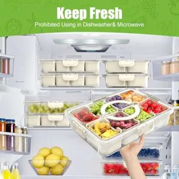Snackle Box Container - Portable Multi-Purpose Food Organizer
