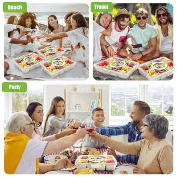 Snackle Box Container - Portable Multi-Purpose Food Organizer