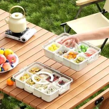 Snackle Box Container - Portable Multi-Purpose Food Organizer