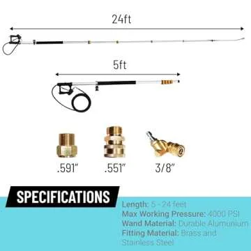 EDOU Foam Cannon for Pressure Washer, 1L Soap Blaster - Spray Foam Gun with 5 Nozzle Tips, Power Washer Accessories for Car, Floor, Driveway, Window Cleaning - High Pressure Spray Hose Extension