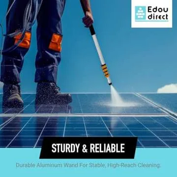 EDOU Foam Cannon for Pressure Washer, 1L Soap Blaster - Spray Foam Gun with 5 Nozzle Tips, Power Washer Accessories for Car, Floor, Driveway, Window Cleaning - High Pressure Spray Hose Extension