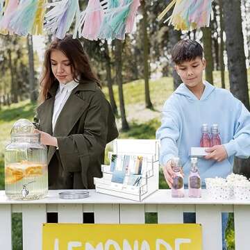 DOSTATNI 2 Pcs 3 Tier Acrylic Greeting Card Display Stand