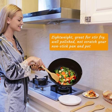 Bamboo Cooking Utensils Set - Eco-Friendly 6-Piece Cooking Tools