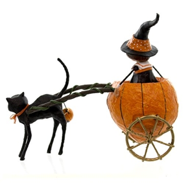 Lori Mitchell Piper's Pumpkin Ride Figurine for Halloween