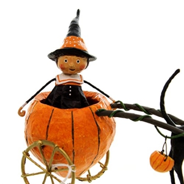 Lori Mitchell Piper's Pumpkin Ride Figurine for Halloween