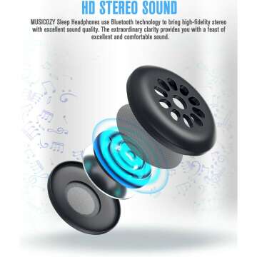 Wireless Music Headphones with Eye Mask - Leopard