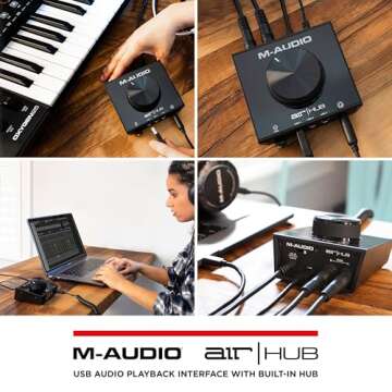 M-Audio AIR|HUB USB Audio Interface with 3 Ports