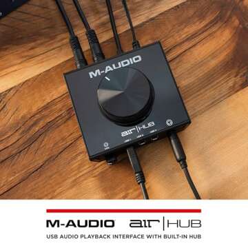 M-Audio AIR|HUB USB Audio Interface with 3 Ports