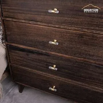 Stylish QOGRISUN Acrylic Cabinet Knobs for Home