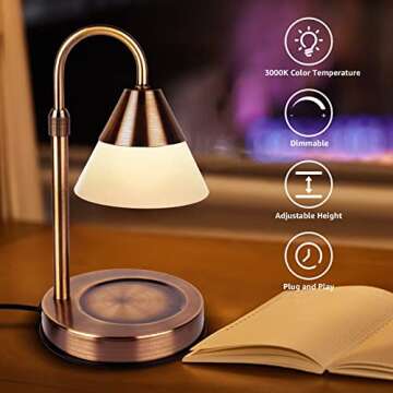 Mocalido Candle Warmer Lamp - Adjustable Dimmable Design