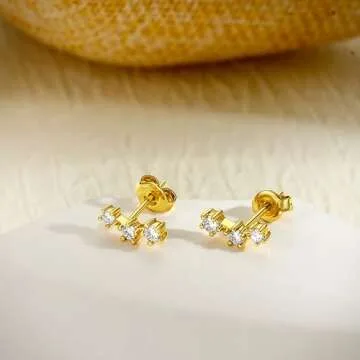 FIASASO Gold Earrings Set for Women - Elegant & Hypoallergenic