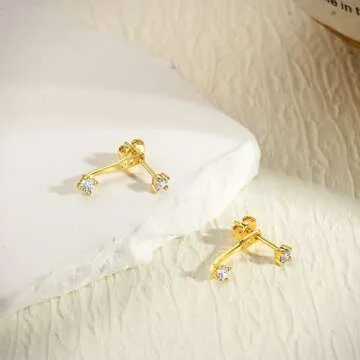 FIASASO Gold Earrings Set for Women - Elegant & Hypoallergenic