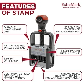 Heavy Duty Office Date Stamp - 12 Year Self Inking Dater