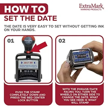 Heavy Duty Office Date Stamp - 12 Year Self Inking Dater