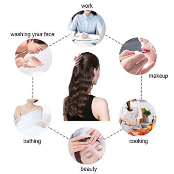 2 Pack Big Hair Claw Clips Nonslip Large Claw Clip for Women and Girls Hair,Strong Hold Grips Hair Accessories 4 Inch (Pink)