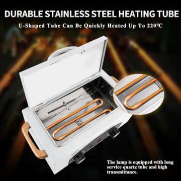 High Temperature Cleaning Box, Multi-Functional Nail Salon Cleaning Supplies 2L Hot Towel Cabinet with Stainless Tray, Dry Heat Box Spa Salon Equipment Barber Cleaning Machine With EPA Registered