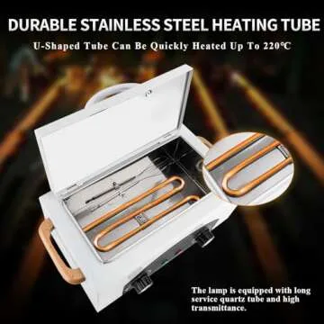 High Temperature Cleaning Box, Multi-Functional Nail Salon Cleaning Supplies 2L Hot Towel Cabinet with Stainless Tray, Dry Heat Box Spa Salon Equipment Barber Cleaning Machine With EPA Registered