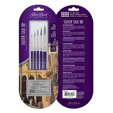 Silver Brush Limited 5-Piece Short Handle Paint Brushes