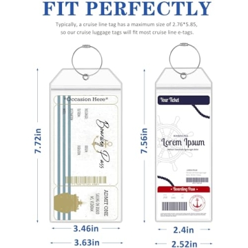 Cruise Luggage Tags for NCL, Carnival & Royal Caribbean