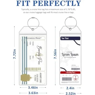 Cruise Luggage Tags for NCL, Carnival & Royal Caribbean