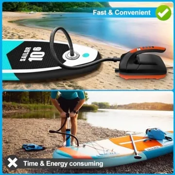 Chefic 20PSI Electric Paddle Board Pump - Fast Inflator/Deflator