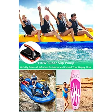 Chefic 20PSI Electric Paddle Board Pump - Fast Inflator/Deflator