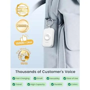 RORRY Portable Charger for Apple Watch Series 10, 2500mAh Fast Charging for iWatch Charger, Travel Charger with Built-in USB C Cable for Apple Watch Ultra Series 9 8 7 6 5 4 3 2 SE Accessories, White