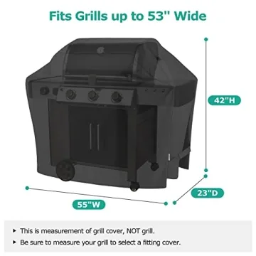 SunPatio Grill Cover 55 Inch Waterproof & UV Resistant