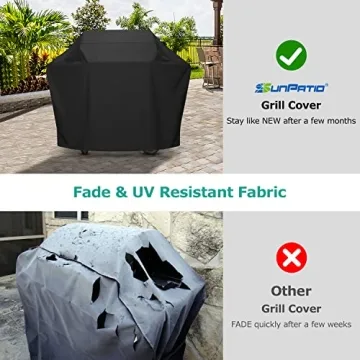 SunPatio Grill Cover 55 Inch Waterproof & UV Resistant