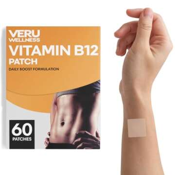 Veru Wellness B12 Energy Patch - Natural Energy & Focus Booster (60 Days)