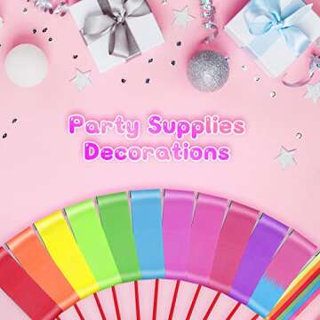 HiUnicorn 12PCS Rainbow Dance Wands Ribbon Streamers for Kids Gymnastics Rhythmic Dancing Twirling S...